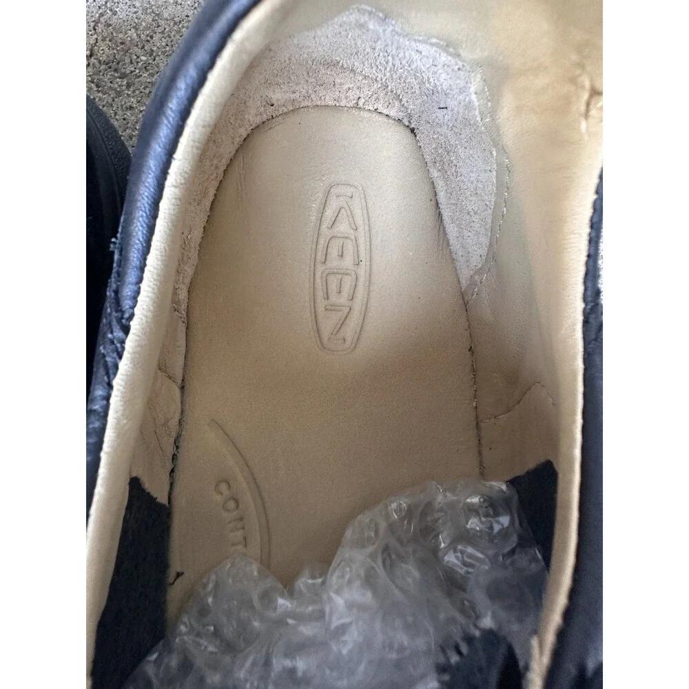 KEEN KNX T-Toe Men’s 8 M Black Leather Suede Minimalist Sneakers 1030622